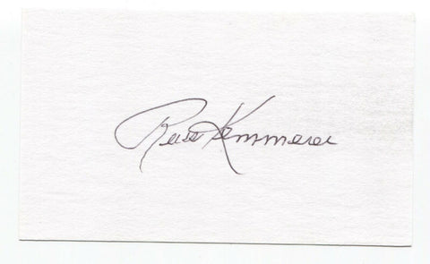 Russ Kemmerer Signed 3x5 Index Card Baseball Autographed Signature