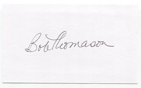 Bob Thomason Signed 3x5 Index Card Autograph Football Philadelphia Eagles