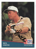1991 Pro Set PGA Tour Golf Ben Smith Signed Card Autographed #216