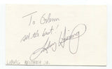 Ludwig Heimrath Signed 3x5 Index Card Autographed Signature Race Car Driver