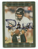 1990 Action Packed Peter Tom Willis Signed Card Football Autographed #17