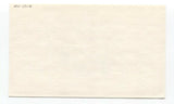 Mel Clark Signed 3x5 Index Card Baseball Autographed Signature