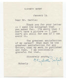 Elizabeth Seifert Signed Letter Autographed Signature Author Writer
