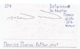 Maurice Mierau Signed 3x5 Index Card Autographed Signature Writer Author