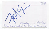 Fred Ewanuick Signed 3x5 Index Card Autograph Signature Actor