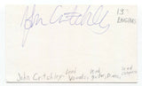 13 Engines - John Critchley Signed 3x5 Index Card Autographed Signature