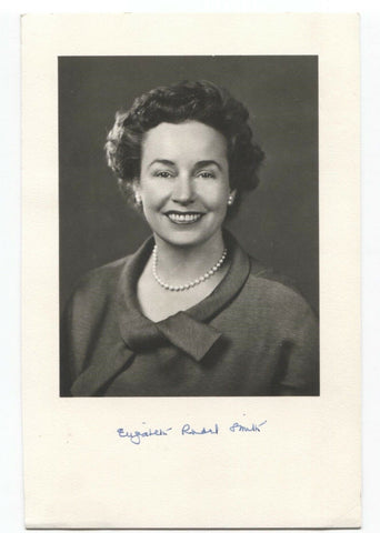 Elizabeth Rudel Smith Signed Photo Autographed Signature US Treasurer