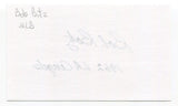 Bob Botz Signed 3x5 Index Card Autographed Baseball 1962 Los Angeles Angels