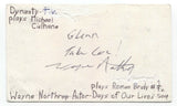 Wayne Northrop Signed 3x5 Index Card Autographed Signature Actor