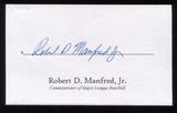 Rob Manfred Signed 3x5 Index Card Signature Autographed Baseball Commissioner