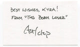 Chip Sansom Signed 3x5 Index Card The Born Loser Comic Strip Autographed Artist