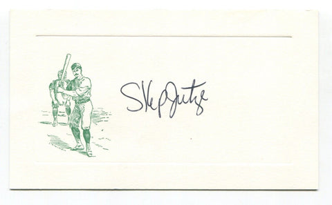 Skip Jutze Signed Card Autographed MLB Baseball Roger Harris Collection