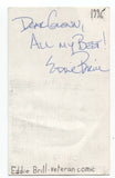 Eddie Brill Signed 3x5 Index Card Autograph Signature Comic David Letterman Show