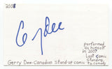 Gerry Dee Signed 3x5 Index Card Autograph Signature Actor Comedian