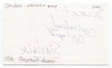 Sinclaire Mike Maxymuik Signed 3x5 Index Card Autographed Signature Band