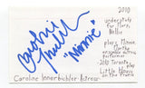 Caroline Innerbichler Signed 3x5 Index Card Autographed Actress Little House