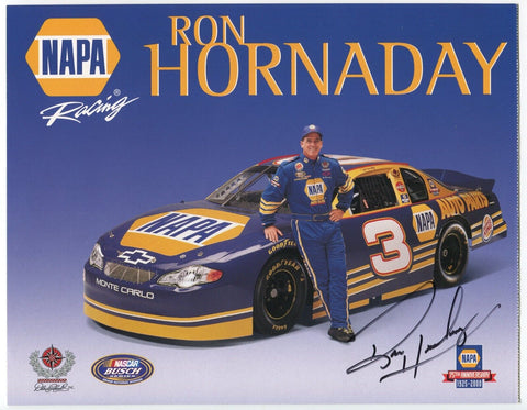 Ron Hornaday Signed 8x10 inch Photo NASCAR Racing Race Car Driver