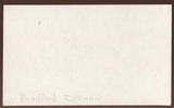 Bradford Dillman Signed Index Card Autographed 1993 Autographed 
