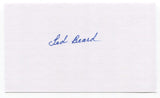 Ted Beard Signed 3x5 Index Card Baseball Autographed Pittsburgh Pirates