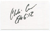 Cleveland Corder Signed 3x5 Index Card Autographed Boxer Middleweight Title