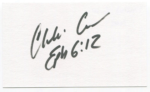 Cleveland Corder Signed 3x5 Index Card Autographed Boxer Middleweight Title