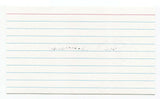 Jim Deverman Signed 3x5 Index Card Autographed John JFK Assassination Funeral