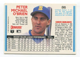 1992 Donruss Pete O'Brien Signed Card Baseball MLB Autographed AUTO #86