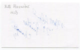 Matt Alexander Signed 3x5 Index Card Autographed Signature Pittsburgh Pirates 