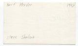 Nerf Herder - Steve Sherlock Signed 3x5 Index Card Autographed Signature Band