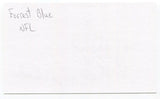 Forrest Blue Signed 3x5 Index Card Autographed Football San Francisco 49ers