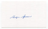 George Spencer Signed 3x5 Index Card Autographed Baseball New York Giants