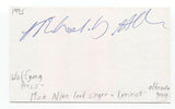 The Wolfgang Press Mick Allen Signed 3x5 Index Card Autographed Signature