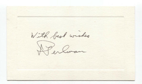 Isadore Perlman Signed Card Autographed Signature Scientist Chemist