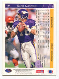 1993 Upper Deck Rich Gannon Signed Card NFL Football Autographed #144