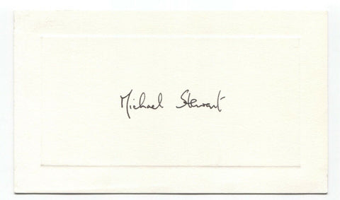 Michael Stewart Signed Card Autographed Signature Baron Stewart of Fulham