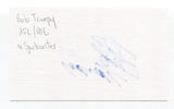 Bob Trumpy Signed 3x5 Index Card Autograph Football NFL Cincinnati Bengals