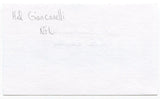 Hal Giancanelli Signed 3x5 Index Card Autographed NFL Football Eagles