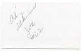 Al Atkinson Signed 3x5 Index Card Autographed New York Jets Super Bowl Champion