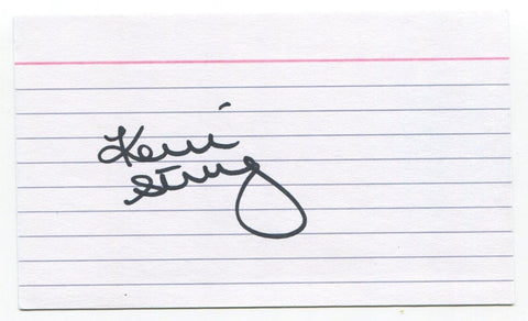 Kerri Strug Signed 3x5 Index Card Autographed Olympic Gold Medalist Gymastics