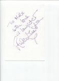 Rula Lenska Signed Album Page Autographed Signature Inscribed "To Mike"