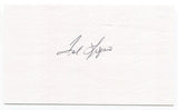 Ted Lepcio Signed 3x5 Index Card Autographed MLB Baseball Boston Red Sox