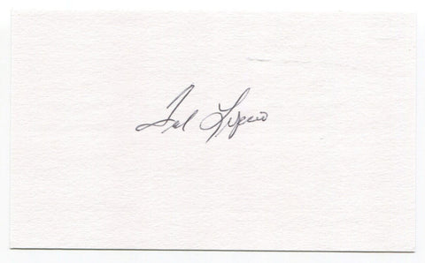 Ted Lepcio Signed 3x5 Index Card Autographed MLB Baseball Boston Red Sox