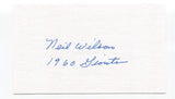 Neil Wilson Signed 3x5 Index Card Autographed Baseball MLB San Francisco Giants