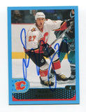 2001 Topps Marc Savard Signed Card Hockey NHL AUTO #128 Calgary Flames