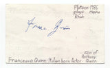 Francesco Quinn Crouch Signed 3x5 Index Card Autographed Actor Platoon