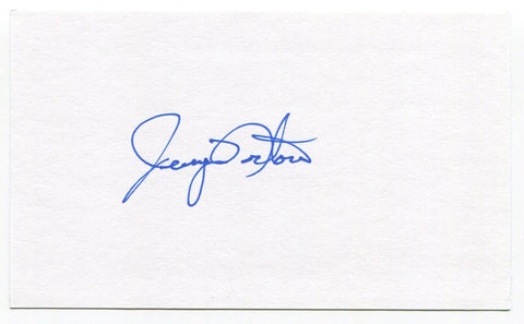 Jerry Norton Signed 3x5 Index Card Autographed NFL Football Green Bay Packers
