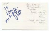 John Pattison Signed 3x5 Index Card Autographed Signature Producer Writer