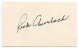 Rick Auerbach Signed 3x5 Index Card Autographed Milwaukee Brewers Debut 1971 MLB