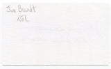 Jim "Popcorn" Brandt Signed 3x5 Index Card Autographed Pittsburgh Steelers NFL