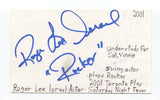 Roger Lee Israel Signed 3x5 Index Card Autograph Actress Saturday Night Fever